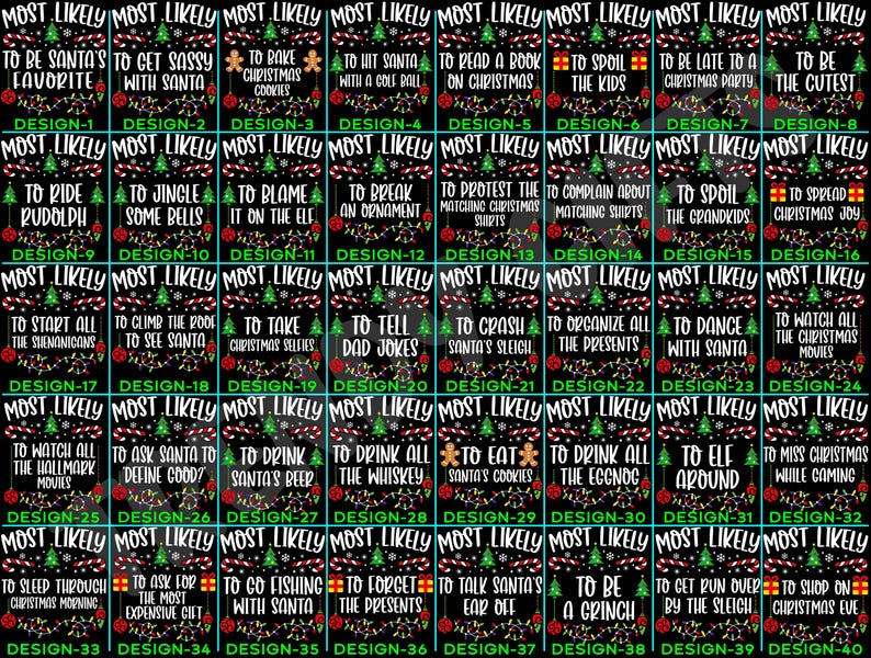 Funny 320 Quotes Most Likely Christmas Tee,Christmas Crew Shirt,Christmas Pajama,Matching Christmas Tee,Long Sleeve,Holiday T-shirt,Xmas Tee