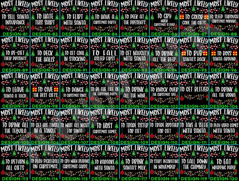 Funny 320 Quotes Most Likely Christmas Tee,Christmas Crew Shirt,Christmas Pajama,Matching Christmas Tee,Long Sleeve,Holiday T-shirt,Xmas Tee