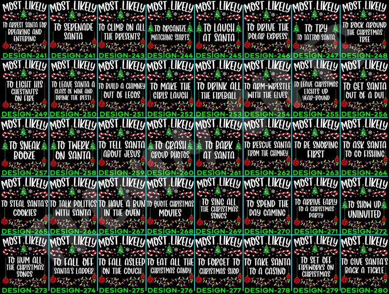 Funny 320 Quotes Most Likely Christmas Tee,Christmas Crew Shirt,Christmas Pajama,Matching Christmas Tee,Long Sleeve,Holiday T-shirt,Xmas Tee