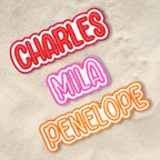 Custom Embroidered Name Patch Personalized Text Patches | Colorful Name Patch Iron-On or Sew-On | For Clothes, Uniforms, Bags