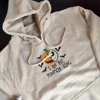 Custom The Pumpkin King & Queen Embroidery Halloween Couple Sweatshirt or Hoodie | Custom Couple Halloween Spooky Embroidered Tshirt
