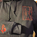 Spicy Hoodie, Custom Embroidered Portrait Sweatshirt, Custom Couple Portrait, Valentine Gift For Boyfriend, Gifts for Him, Anniversary Gift