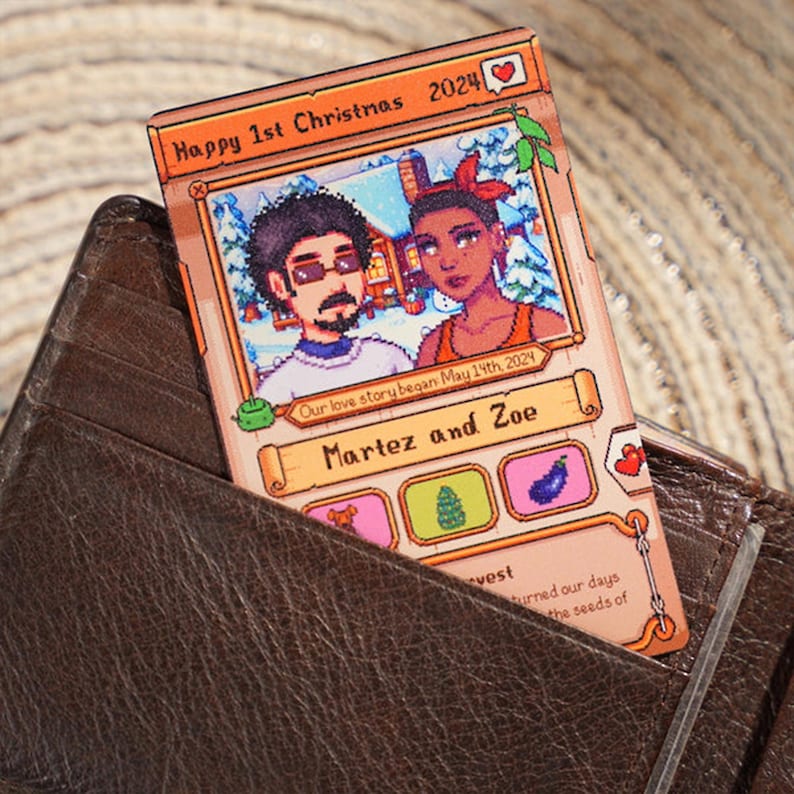 Custom Stardew Valley Card - Personalized Couples Gifts - Anniversary Gift - Couple Anniversary - Gift for Him Her- Gift for Farming Gamer il_794xN.7072738319_2llc.jpg