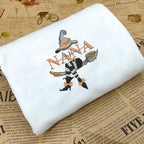 Grandma Halloween Embroidered Sweatshirt, Custom Grandma, Nana, Mimi Halloween Sweater with Grandkid' name on sleeves, Gift for Grandma
