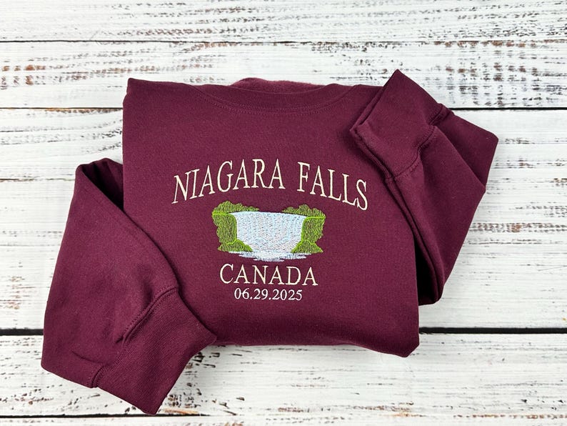 Custom National Park Crewneck Sweatshirt Embroidered Personalized Design