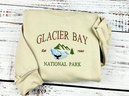 Custom National Park Crewneck Sweatshirt Embroidered Personalized Design