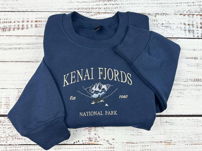 Custom National Park Crewneck Sweatshirt Embroidered Personalized Design