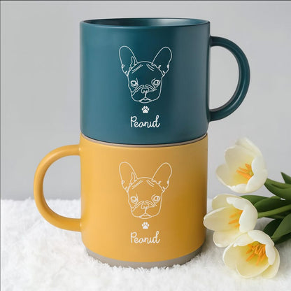 Personalized Dog Photo Engraved Pottery Mug with Name, Custom Dog Mug, Dog Lover Gift, Gift for Dog Mom, Dog Dad, Pet Lovers, Family Gifts il_794xN.7078560587_ajf3.jpg