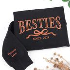 Matching Hoodies for Best Friends | Besties Embroidered Sweatshirts | Custom Girls Trip Hoodies | BFF Outfits | Soul Sister Gift