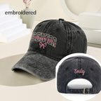 Embroidered Personalized Senior Hat, Senior Cheer Gift, Coquette Senior Team Hat, Senior Night, Cheer Team Hat, Class of 2026 Hat