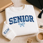 Custom Senior Embroidered Sweatshirt Class of 2026 with Name, Custom Graduation Gift for Her, Senior Girl Shirt