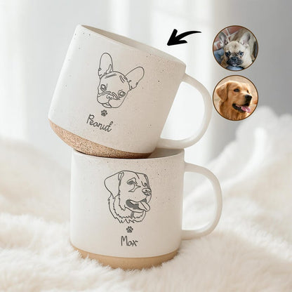 Personalized Dog Photo Engraved Pottery Mug with Name, Custom Dog Mug, Dog Lover Gift, Gift for Dog Mom, Dog Dad, Pet Lovers, Family Gifts il_794xN.7091851673_55bn.jpg