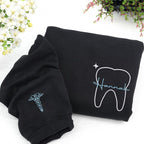 Matching Couple Embroidered Dental Hoodie - Dental Assistant Hoodie - Couple Dental Hygienist Sweatshirt - Graduation Gift For Couple