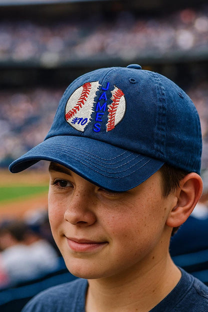 Personalized Baseball Embroidered Hat, Baseball Hat, Custom Name Baseball Hat, Custom Hat, Gift For Team, Team Outfit
