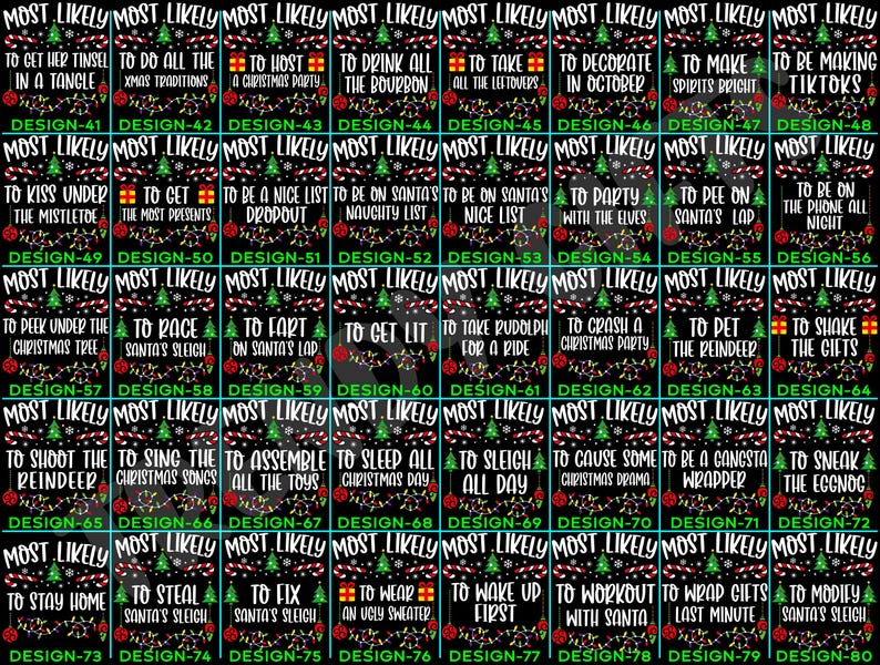 Funny 320 Quotes Most Likely Christmas Tee,Christmas Crew Shirt,Christmas Pajama,Matching Christmas Tee,Long Sleeve,Holiday T-shirt,Xmas Tee