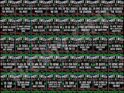 Funny 320 Quotes Most Likely Christmas Tee,Christmas Crew Shirt,Christmas Pajama,Matching Christmas Tee,Long Sleeve,Holiday T-shirt,Xmas Tee