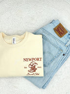 Embroidered Custom Bachelorette Party Sweatshirt & Hoodie, Bridal Shower Gift, Left Pocket Embroidery, Bridesmaid Gift, Girls Club Sweater