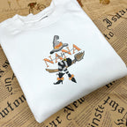 Grandma Halloween Embroidered Sweatshirt, Custom Grandma, Nana, Mimi Halloween Sweater with Grandkid' name on sleeves, Gift for Grandma