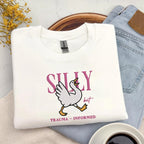 Embroidered Social Worker Sweatshirt, Silly Goose Social Work Sweater, MSW Crisis Hoodie, LCSW Graduation Gift, School Social Worker Gift