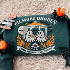 Gilmore Ghouls Embroidered Sweatshirt, Halloween Fall Vibes Crewneck, Halloween Autumn Festival Shirt, Spooky Gilmore Girls Fan Sweater