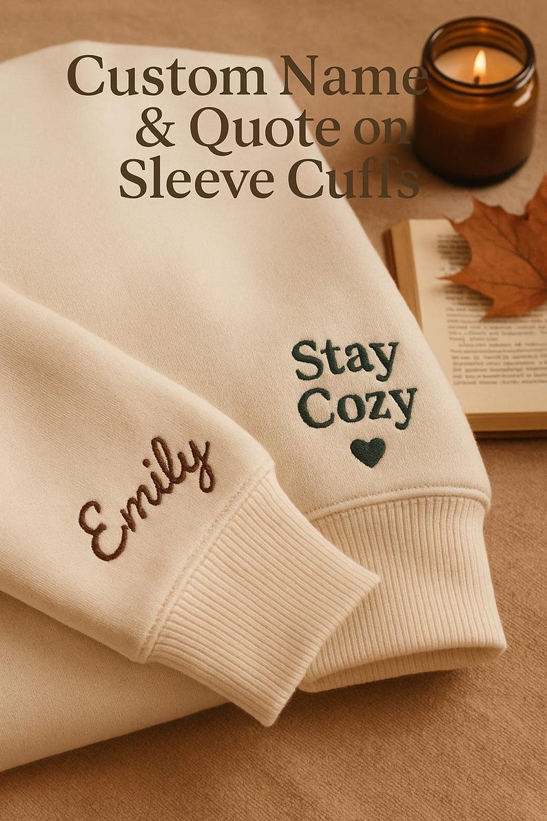 Black Cat Coffee Embroidered Sweatshirt Witchy Halloween Cozy Pullover Midnight Roast Cat Shirt