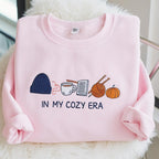 In My Cozy Era Embroidered Sweatshirt, Cozy Season Sweatshirt, Autumn Sweatshirts, Sweatshirts for Her, Fall Sweatshirt, Cozy Autumn Shirt