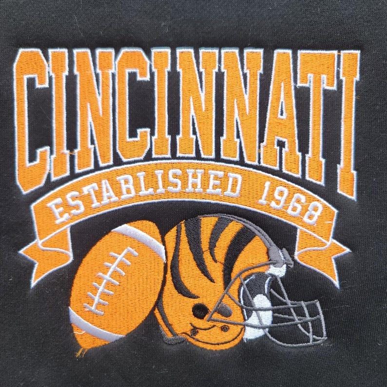 Custom Embroidered Football Sweatshirt | Retro Sports Team Crewneck | Fan Gift