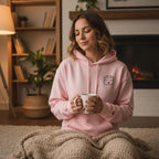 Personalized Embroidered Hoodie with Initials, Special Date & Heart | Custom Couple Sweatshirt | Meaningful Anniversary Gift