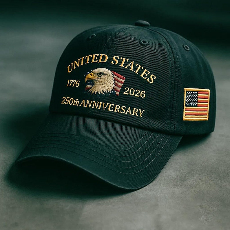 250th Anniversary Embroidered Trucker Hat: U.S. Tribute Retro Cap il_794xN.7169396252_rouj.jpg