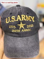 United States Army 1775-2025 Embroidery Cap, Patriotic USA Army Us Military Parade 250th Anniversary 2025 Hat il_794xN.7169666281_jnv0.jpg