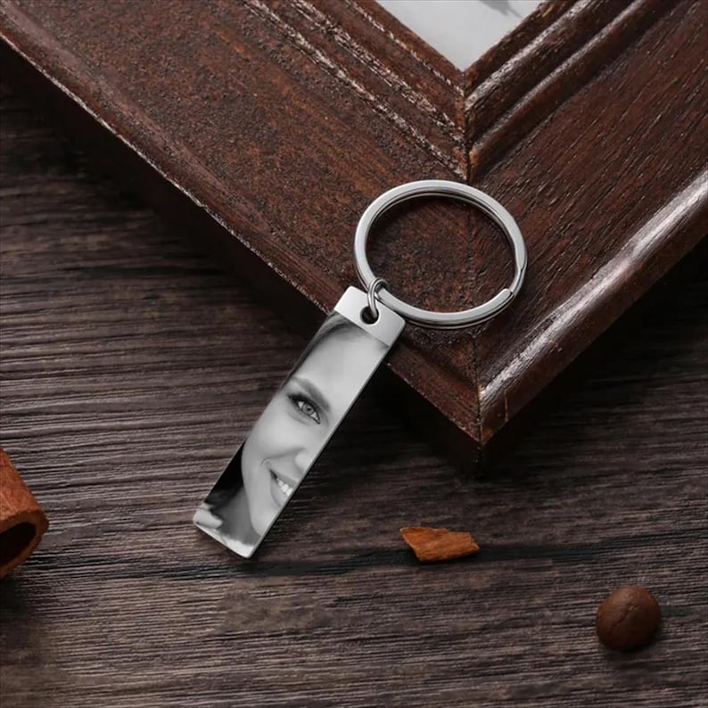 Personalized Photo Keychain for Women Custom Engraved Wedding Keepsake, Stainless Steel Heart Shape, Bridal Party Gift, Anniversary Present il_794xN.7172385867_io7r.jpg