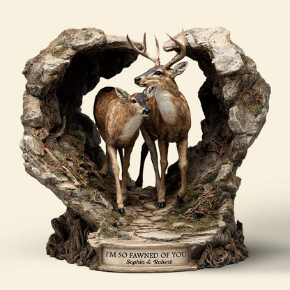 Personalized Deer Couple Shaped Acrylic Plaque, Custom Romantic Deer Plaque, Rustic Love Sign, Anniversary Gift For Couples il_794xN.7187984121_5mtr.jpg