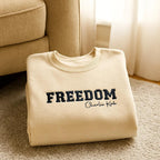 Embroidered Charlie Kirk Freedom Sweatshirt, Charlie Kirk Shirt, Charlie Kirk Freedom Hoodie, Charlie Kirk Shirt, Freedom Charlie Kirk