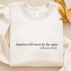 Human Rights Embroidered Sweatshirt, Will Never Be The Same Embroidered Sweater, In Memory Of Charlie Hoodie, Free Speech Embroidery Hoodie