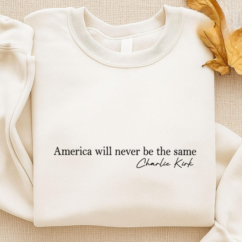 Human Rights Embroidered Sweatshirt, Will Never Be The Same Embroidered Sweater, In Memory Of Charlie Hoodie, Free Speech Embroidery Hoodie