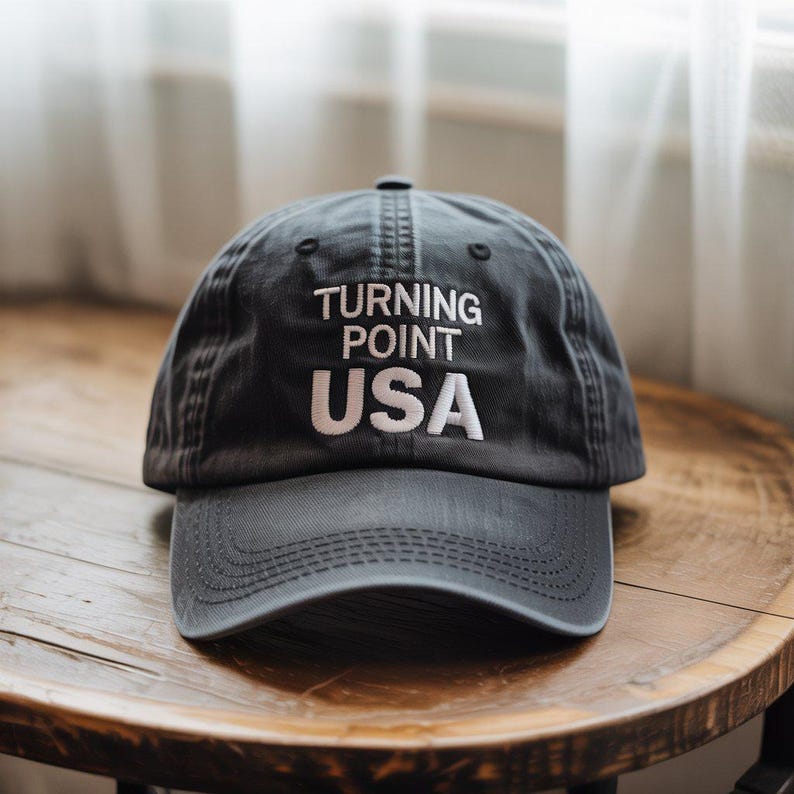 Turning Point USA Embroidered Hat, Justice For Charlie Kirk Embroidered Hat, Freedom Cap, Free Speech Baseball Cap