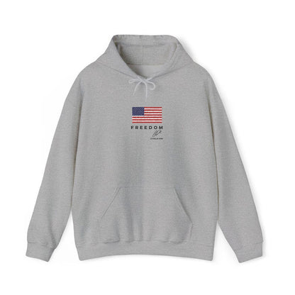 Charlie Kirk Freedom USA Hoodie Embroidered Turning Point Conservative Political Apparel, Patriotic Sweatshirt, Political Gift