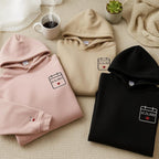 Personalized Embroidered Hoodie with Initials, Special Date & Heart | Custom Couple Sweatshirt | Meaningful Anniversary Gift
