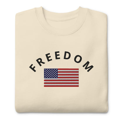 Charlie Kirk Freedom USA Flag Sweatshirt, Freedom Justice For Charlie Kirk, Freedom Memory Of Charlie Kirk Embroidered Unisex Sweatshirt Hoodie