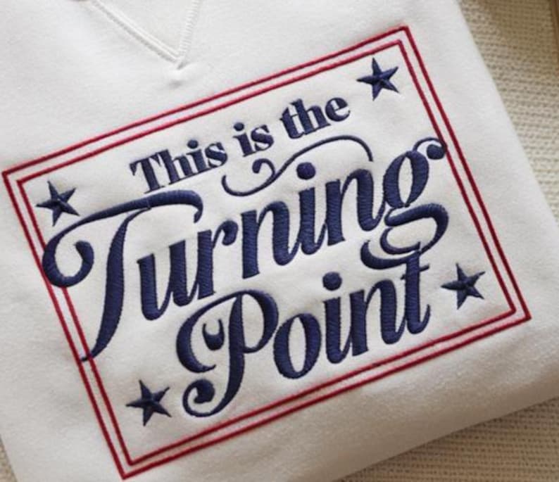 Embroidered Turning Point USA Sweatshirt, Charlie Kirk Sweater, Rest in Peace Charlie Sweatshirt, Charlie Kirk Memorial Hoodie, Republican Hoodie