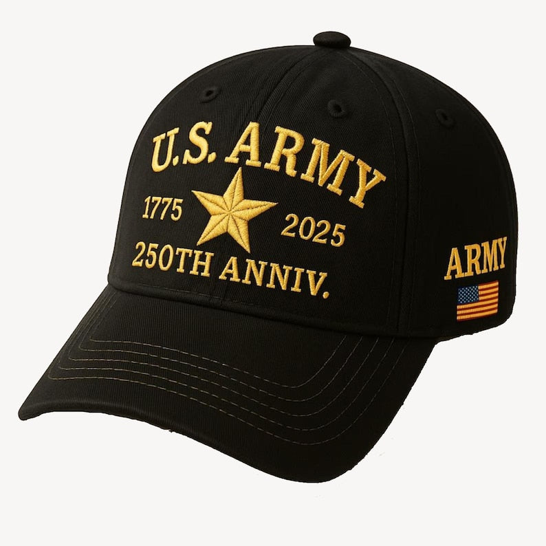250th Anniversary U.S. Army Cap: Patriotic Veteran Gift il_794xN.7217367089_cxrz.jpg