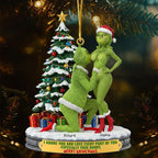 Personalized Naughty Couple Green Monster Ornament, Merry Grinchmas, Funny Christmas Gift For Couple, I Adore You, Christmas Decorations il_794xN.7217471576_lq5p.jpg