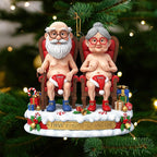 Personalized Naughty Old Couple Christmas Ornament, Annoying each other since Xmas Ornament, Flat 2D Ornament, Custom Name Ornament Gifts il_794xN.7237836422_k4su.jpg