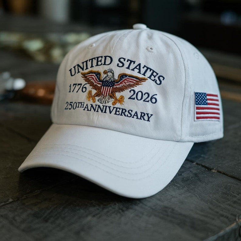 250th Anniversary Embroidered Baseball, U.S. Tribute Retro Cap, Anniversary Gift, Gift For Dad il_794xN.7242604379_h451.jpg