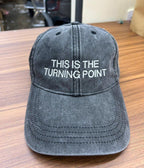 Embroidered Charlie Kirk 2 Sides Hat, This Is The Turning Point Quote Cap, Patriotic Political Statement Hat, Activist Cap, Pray for Charlie