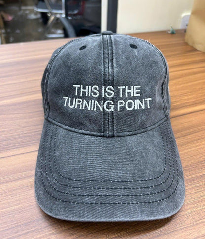 Embroidered Charlie Kirk 2 Sides Hat, This Is The Turning Point Quote Cap, Patriotic Political Statement Hat, Activist Cap, Pray for Charlie