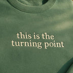 Charlie Kirk Embroidered SweatShirt This Is The Turning Point Quote Sweater, Political Statement Hoodie, Patriotic Protest Hoodie