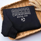 Embroidered Soccer Mom Sweatshirt, Personalized Soccer Mom Hoodie, Soccer Mom Gift, Mothers Day Gift, Soccer Game Day Sweater for Soccer Mama