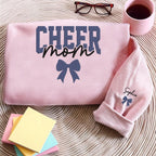 Custom Embroidered Cheer Mom Sweatshirt, Personalized Cheer Team Gift with Child s Name, Spirit Wear for Game Day, Birthday Gift for Mom