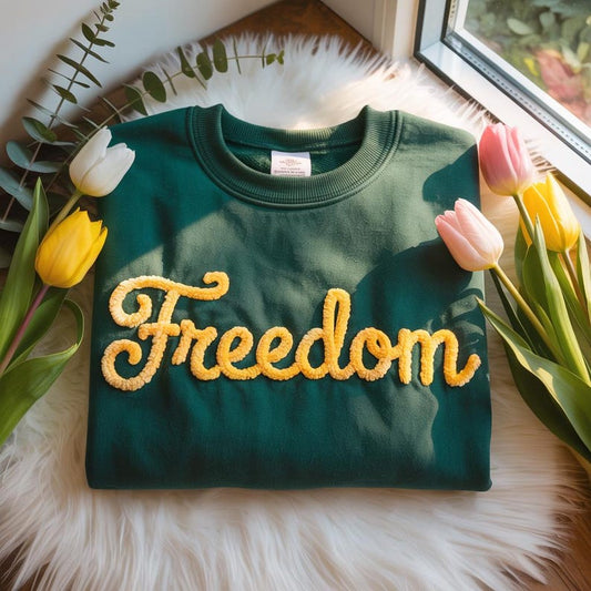 Custom Name Chenille Embroidered Sweatshirt